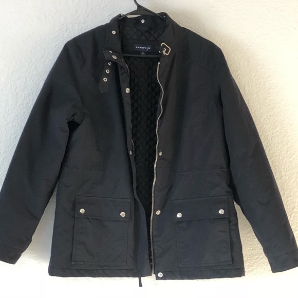 Lands End Black Jacket - Picture 1 of 7